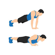 man doing close-grip push-ups